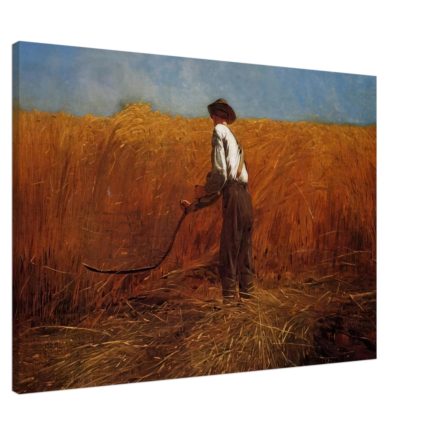 Winslow Homer - THE VETERAN IN A NEW FIELD Canvas - 20x30 cm / 8x12 inches-canvas