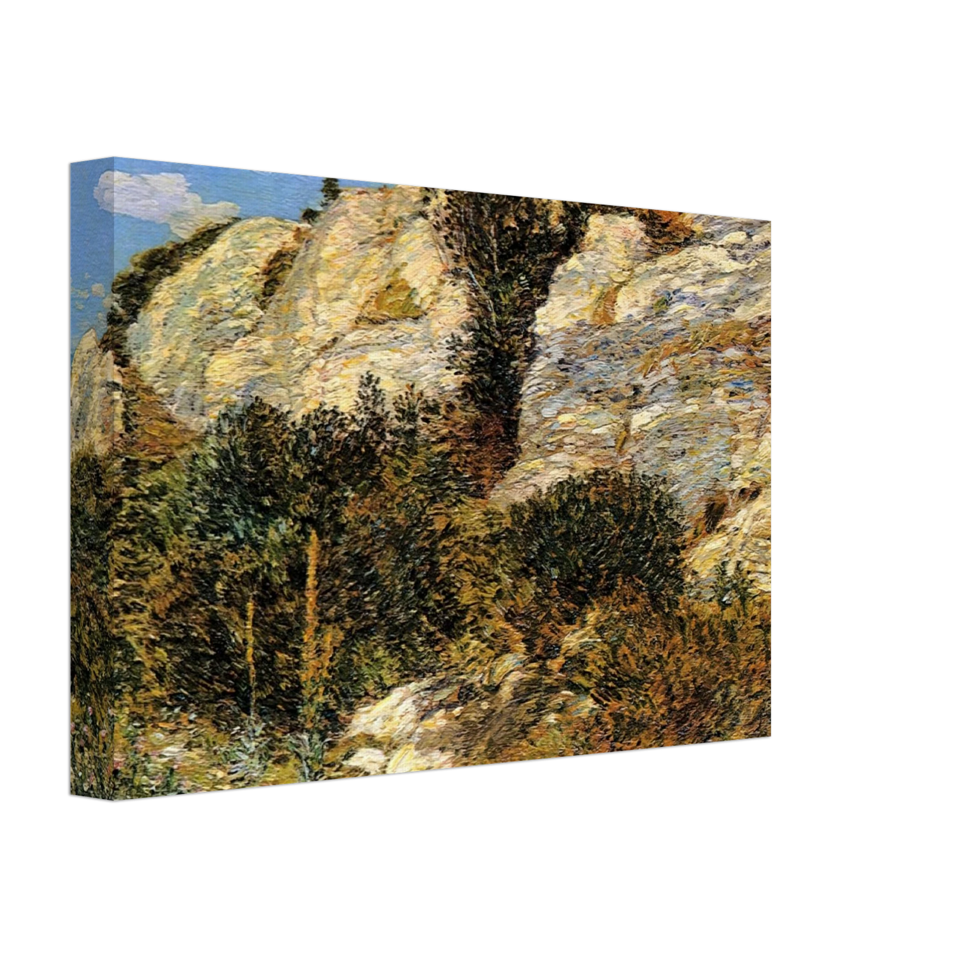 Childe Hassam - Lyman's Ledge, Appledore Canvas - 40x60 cm / 16x24 inches-canvas