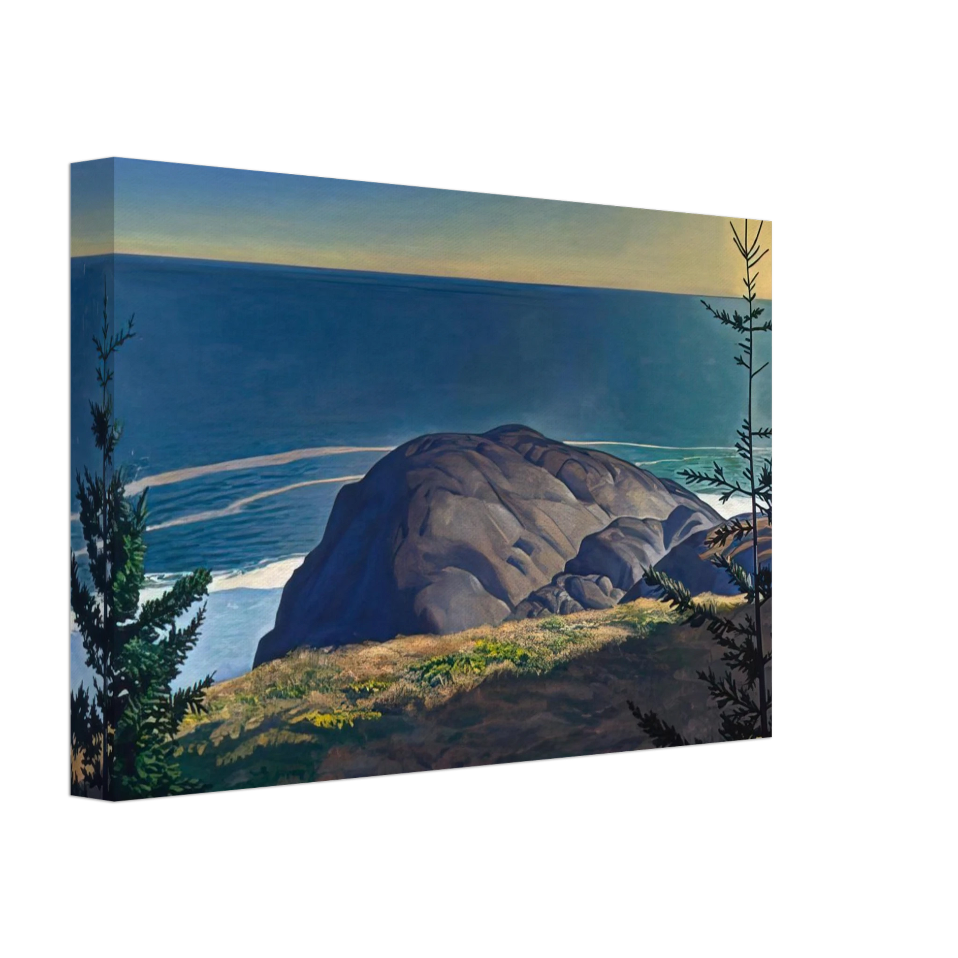 Rockwell Kent - Young Spruces, Maine Coast Canvas - 70x100 cm / 28x40 inches-canvas