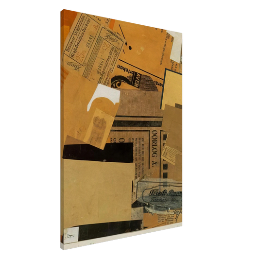 Kurt Schwitters - OORLOG 1930 Canvas - 20x30 cm / 8x12 inches-canvas