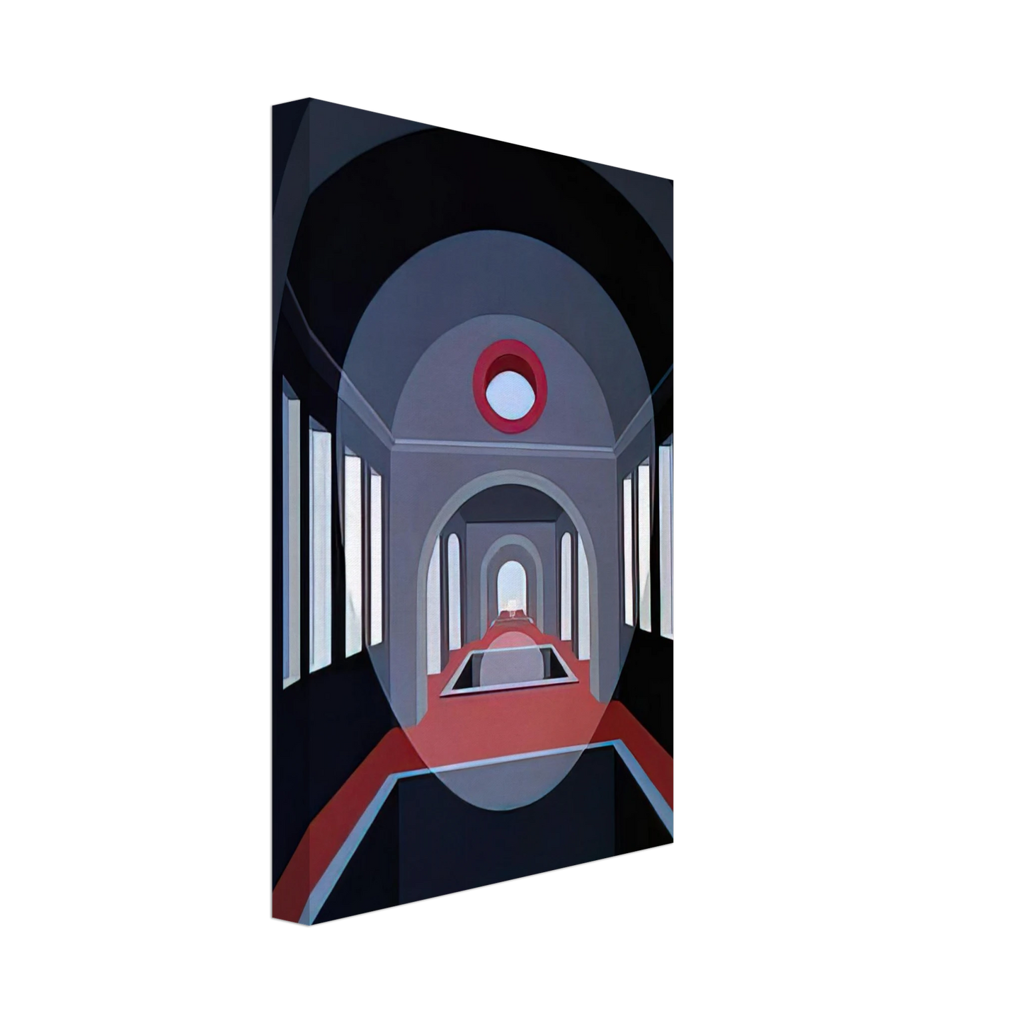 Clarence Holbrook Carter - Transection #15 - 1972 Canvas - 40x60 cm / 16x24 inches-canvas