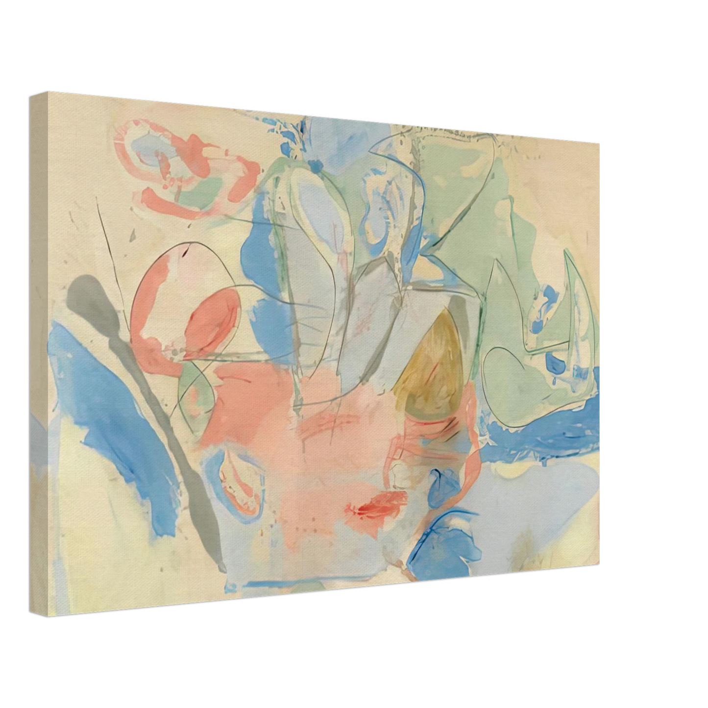 Helen Frankenthaler - Mountains and Sea, 1952- Canvas - 40x60 cm / 16x24 inches-canvas