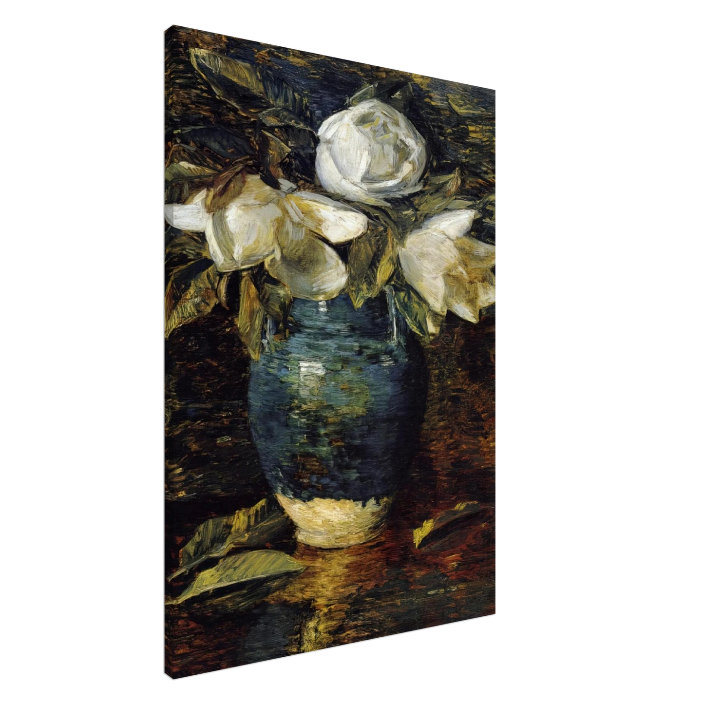 Childe Hassam - Giant Magnolias Canvas - 20x30 cm / 8x12 inches-canvas