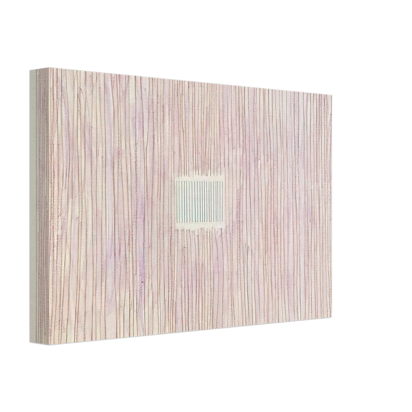 Gene Davis - Untitled Pink Stripes-Gray Box - 1976 Canvas - 70x100 cm / 28x40 inches-canvas