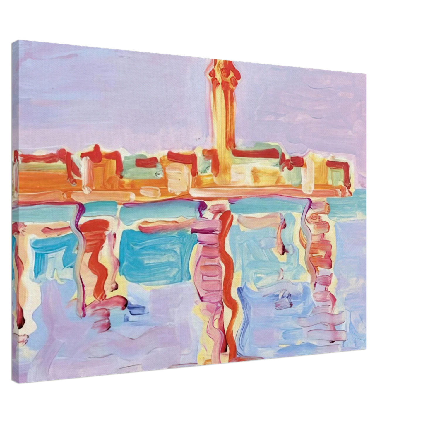 Charles Lapicque - Untitled - 1955 Canvas - 20x30 cm / 8x12 inches-canvas