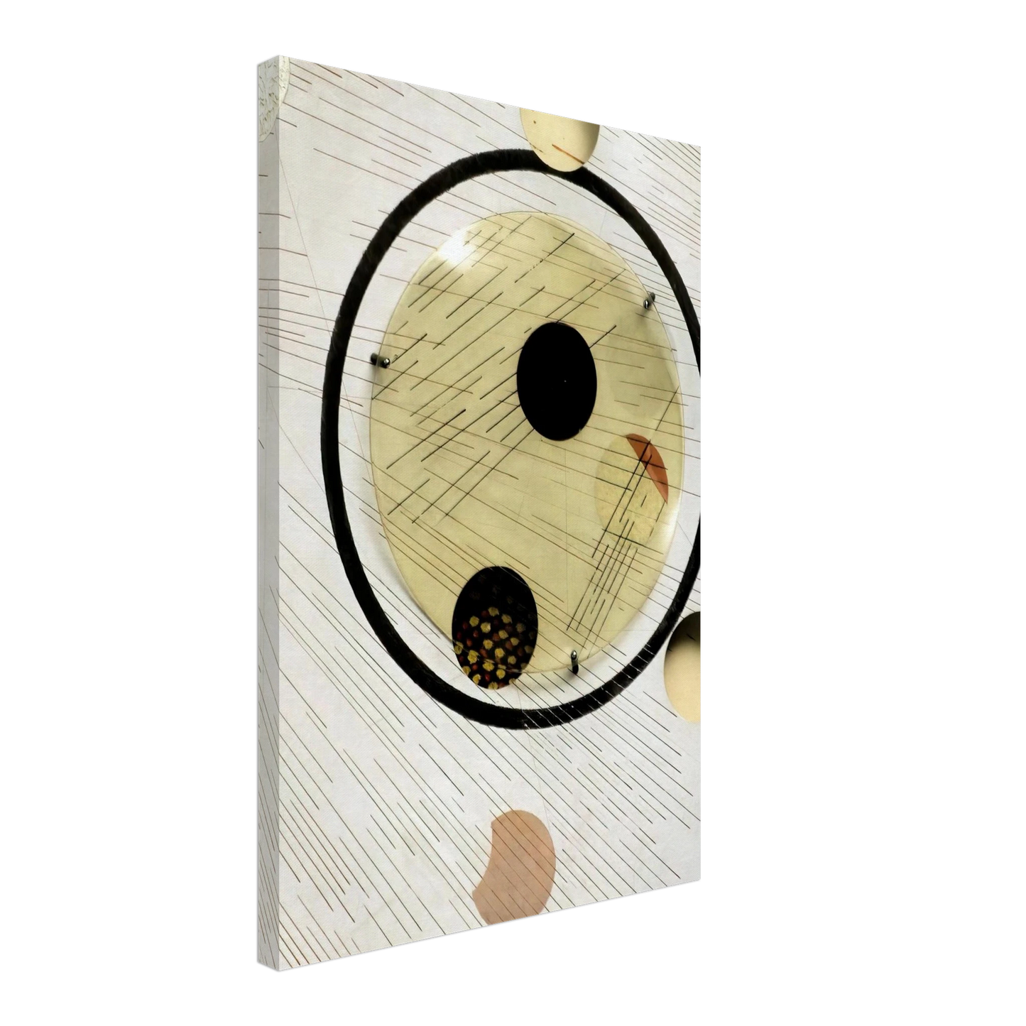 Laszlo Moholy-Nagy - Space Modulator Experiment, Aluminum 5 Canvas - 70x100 cm / 28x40 inches-canvas