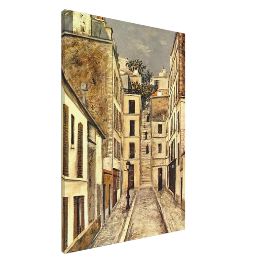 Maurice Utrillo - THE PASSAGE THE DEAD END Canvas - 20x30 cm / 8x12 inches-canvas