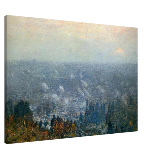 Childe Hassam - Mount Hood and the Valley of the Willamette Canvas - 20x30 cm / 8x12 inches-canvas