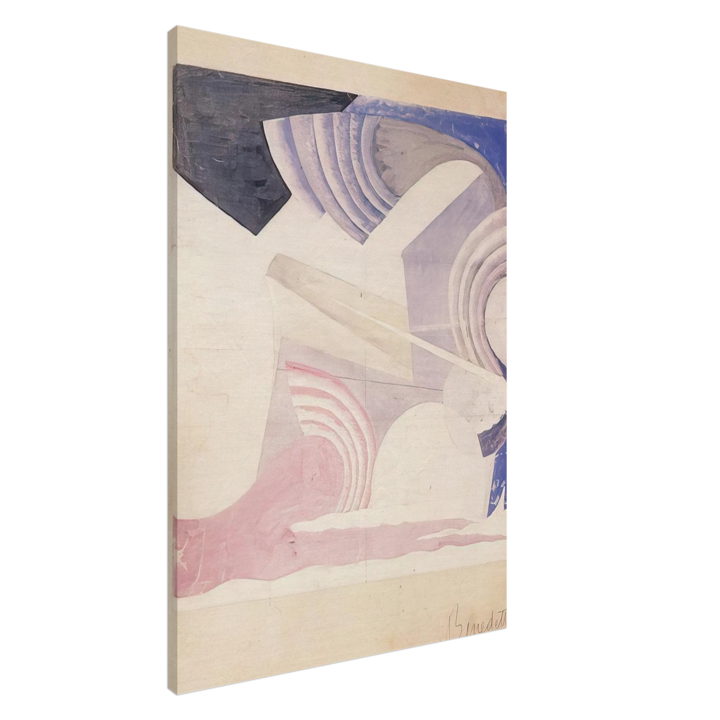 Benedetta Cappa - Aeropittura - 1925 Italy Canvas - 20x30 cm / 8x12 inches-canvas