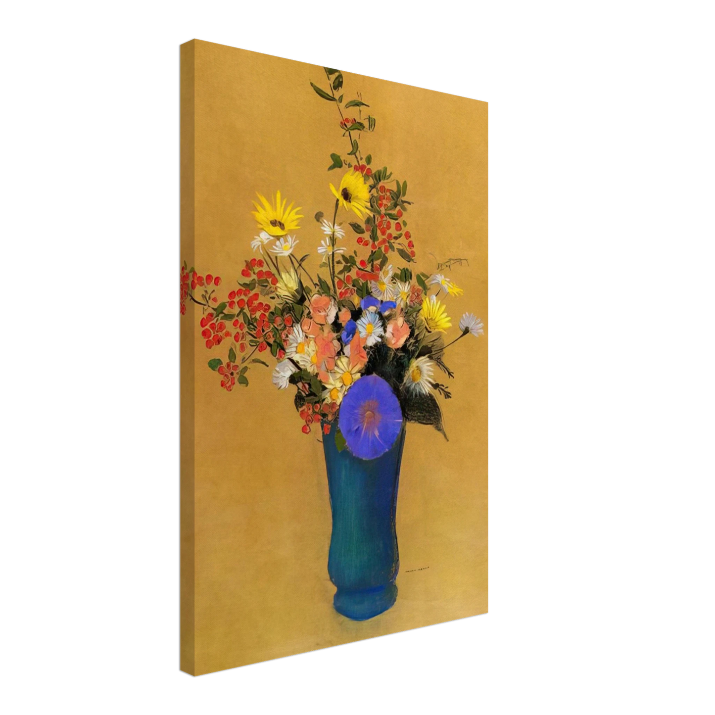 Odilon Redon - BOUQUET OF WILD FLOWERS Canvas - 40x60 cm / 16x24 inches-canvas