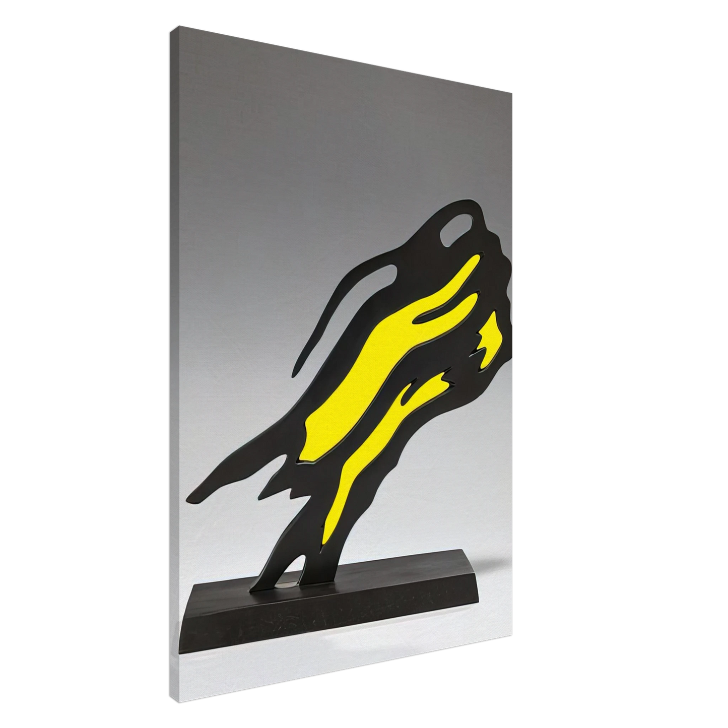 Roy Lichtenstein - WEISMAN AWARD YELLOW BRUSHSTROKE 1991 Canvas - 20x30 cm / 8x12 inches-canvas