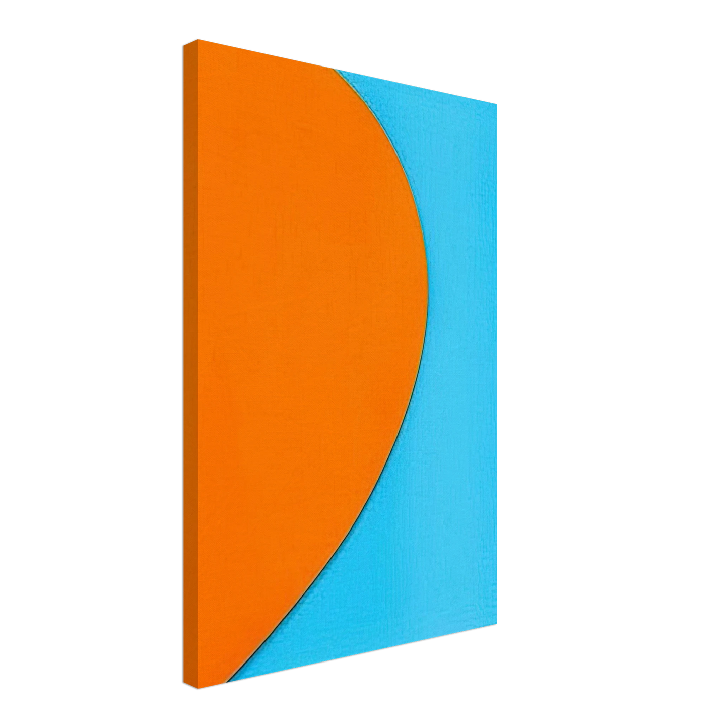 Ellsworth Kelly - Orange Relief with Blue Canvas - 70x100 cm / 28x40 inches-canvas
