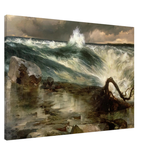 Thomas Moran - The Rapids Above Niagara Canvas - 20x30 cm / 8x12 inches-canvas