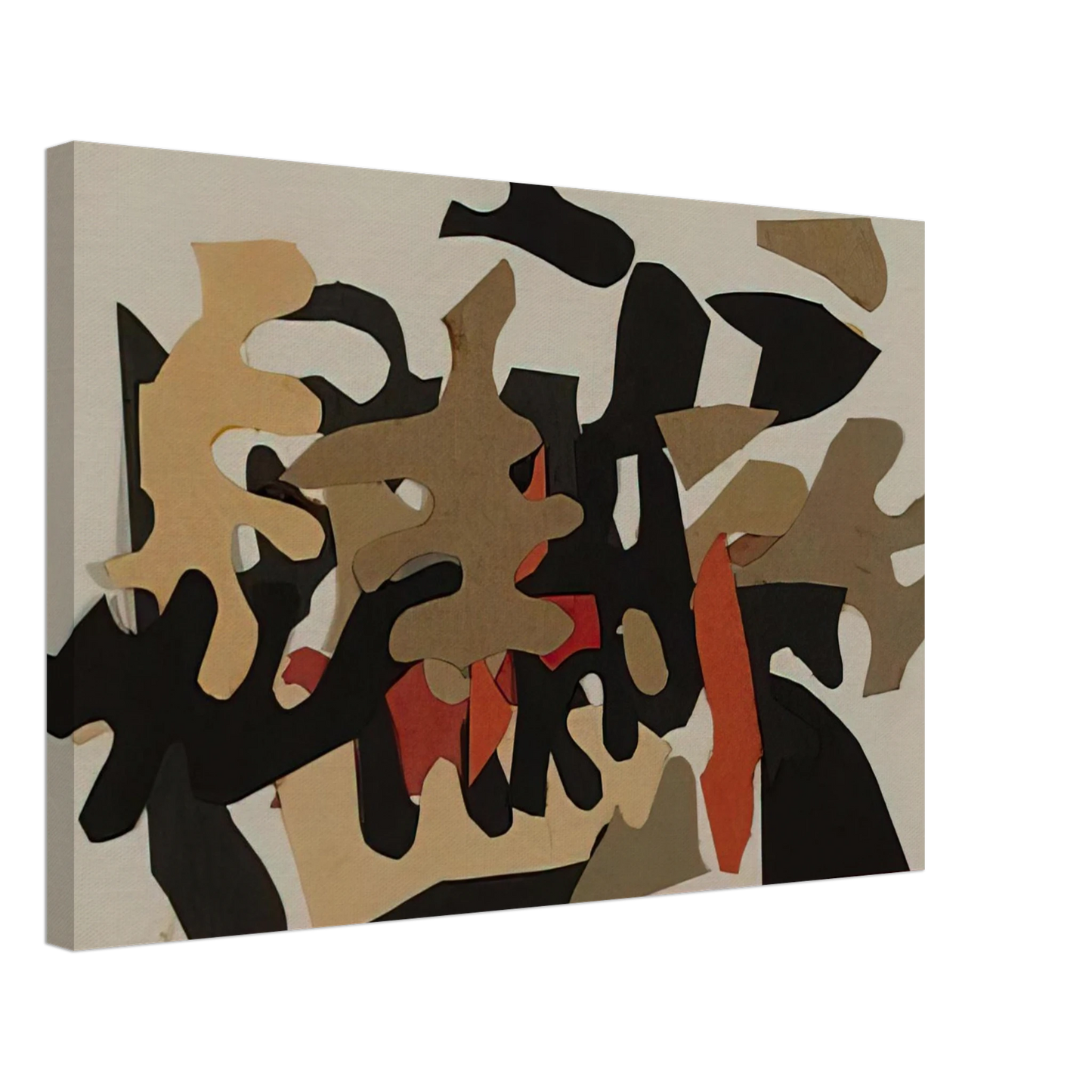 Robert Goodnough - Red Boat - 1964 Canvas - 70x100 cm / 28x40 inches-canvas