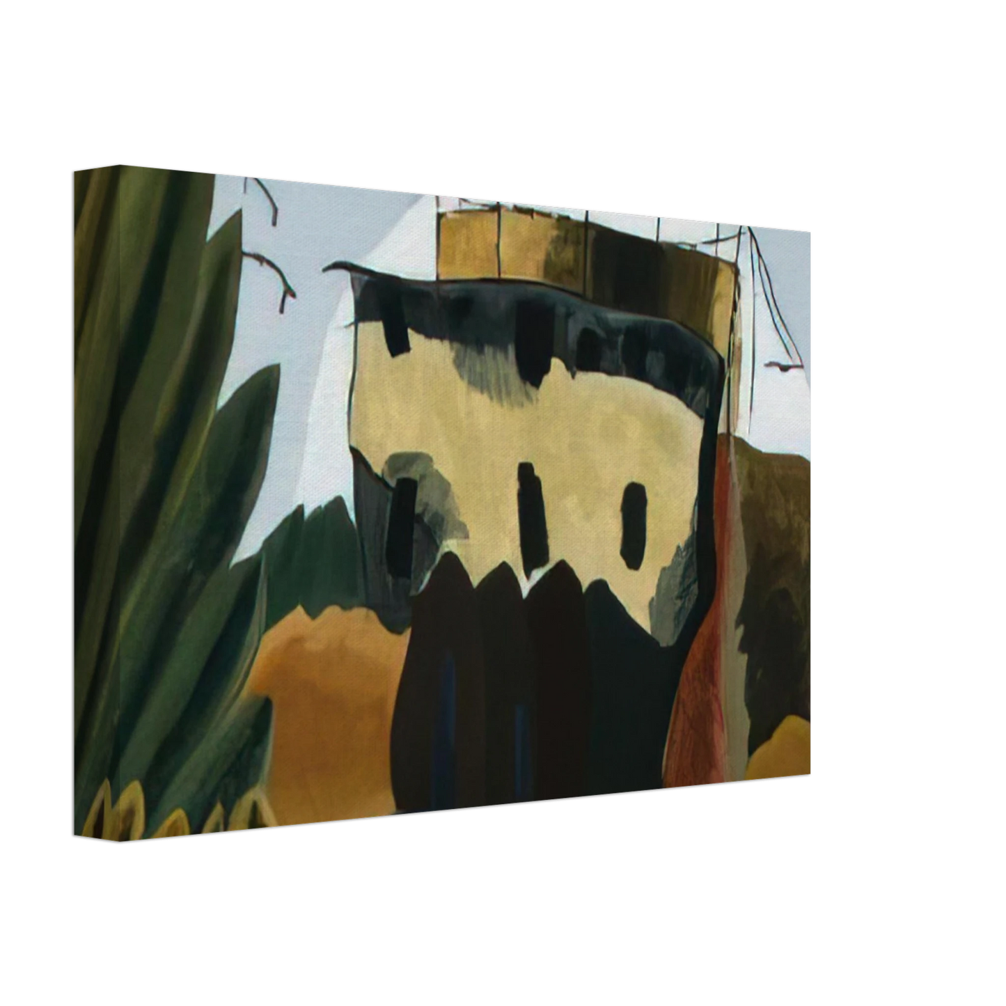 Arthur Dove - Tanks - 1938 Canvas - 40x60 cm / 16x24 inches-canvas