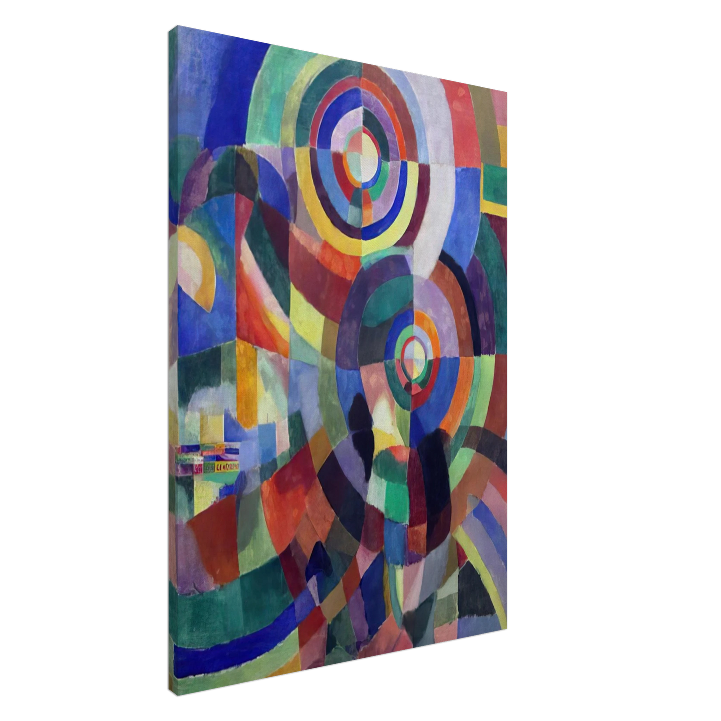 Sonia Delaunay - ELECTRIC PRISMS 1 Canvas - 20x30 cm / 8x12 inches-canvas