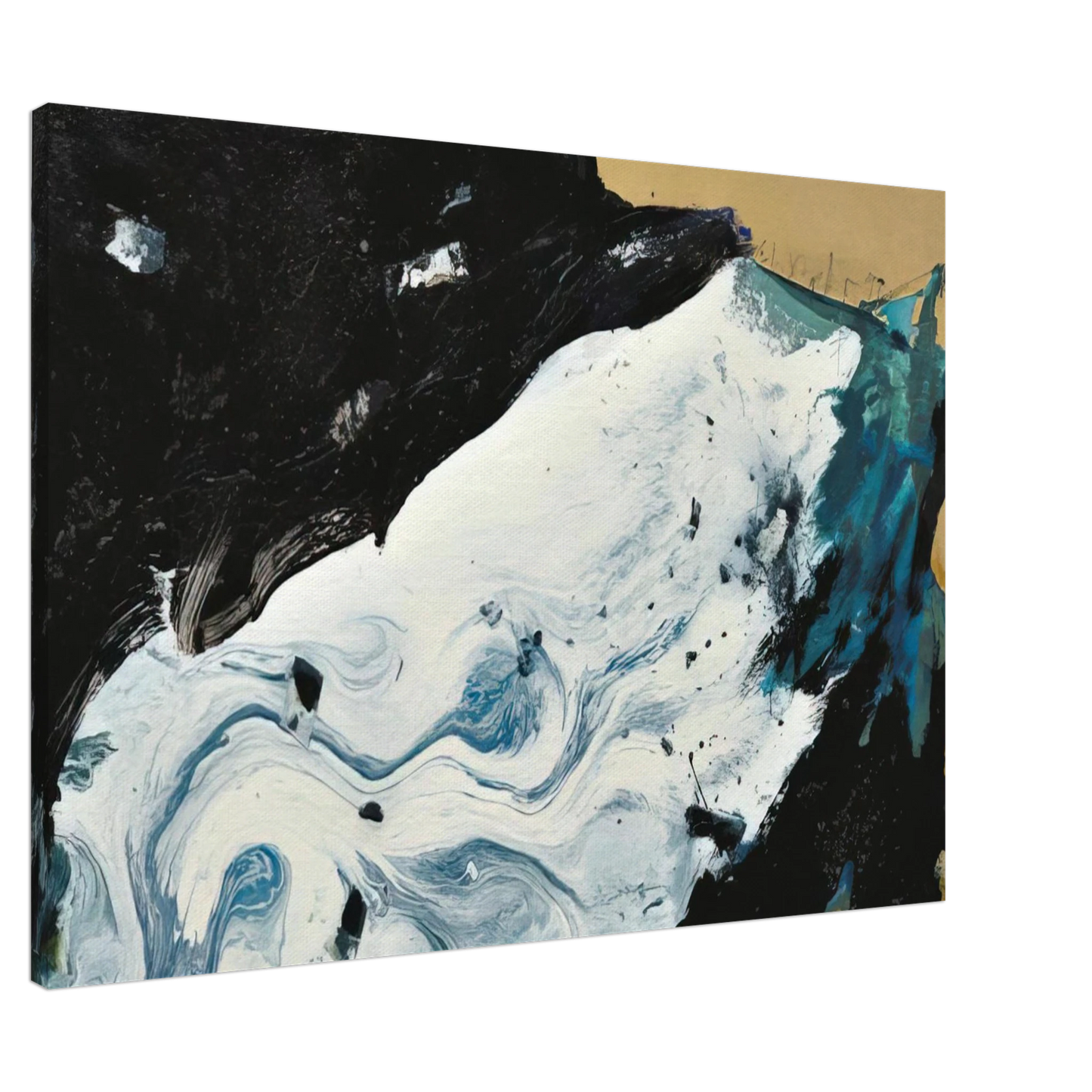 Emil Schumacher - GE-21 - 1991 Canvas - 20x30 cm / 8x12 inches-canvas