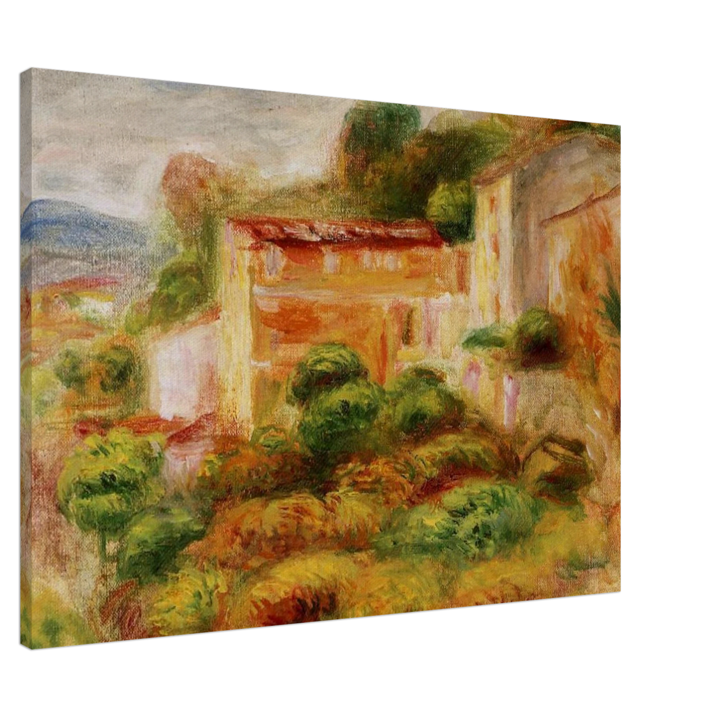 Pierre-Auguste Renoir - Maison de la Poste Canvas - 20x30 cm / 8x12 inches-canvas