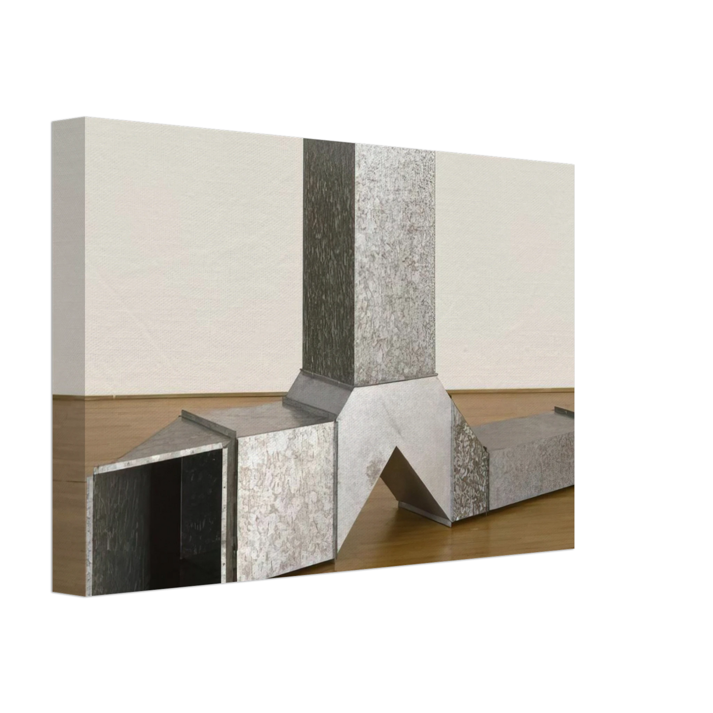 Charlotte Posenenske - Square Tubes [Series D] - 1967 Canvas - 40x60 cm / 16x24 inches-canvas