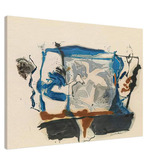 Helen Frankenthaler - Swan Lake II, 1961- Canvas - 20x30 cm / 8x12 inches-canvas