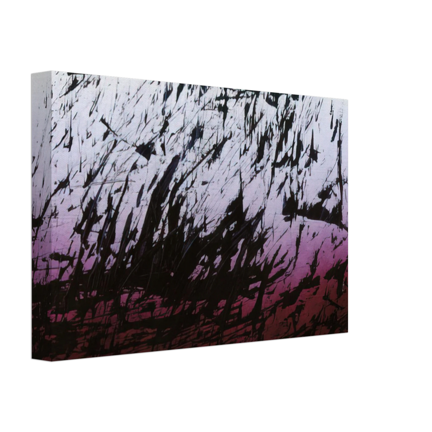 Hans Hartung - Untitled T1982-H12 - 1982 Canvas - 40x60 cm / 16x24 inches-canvas