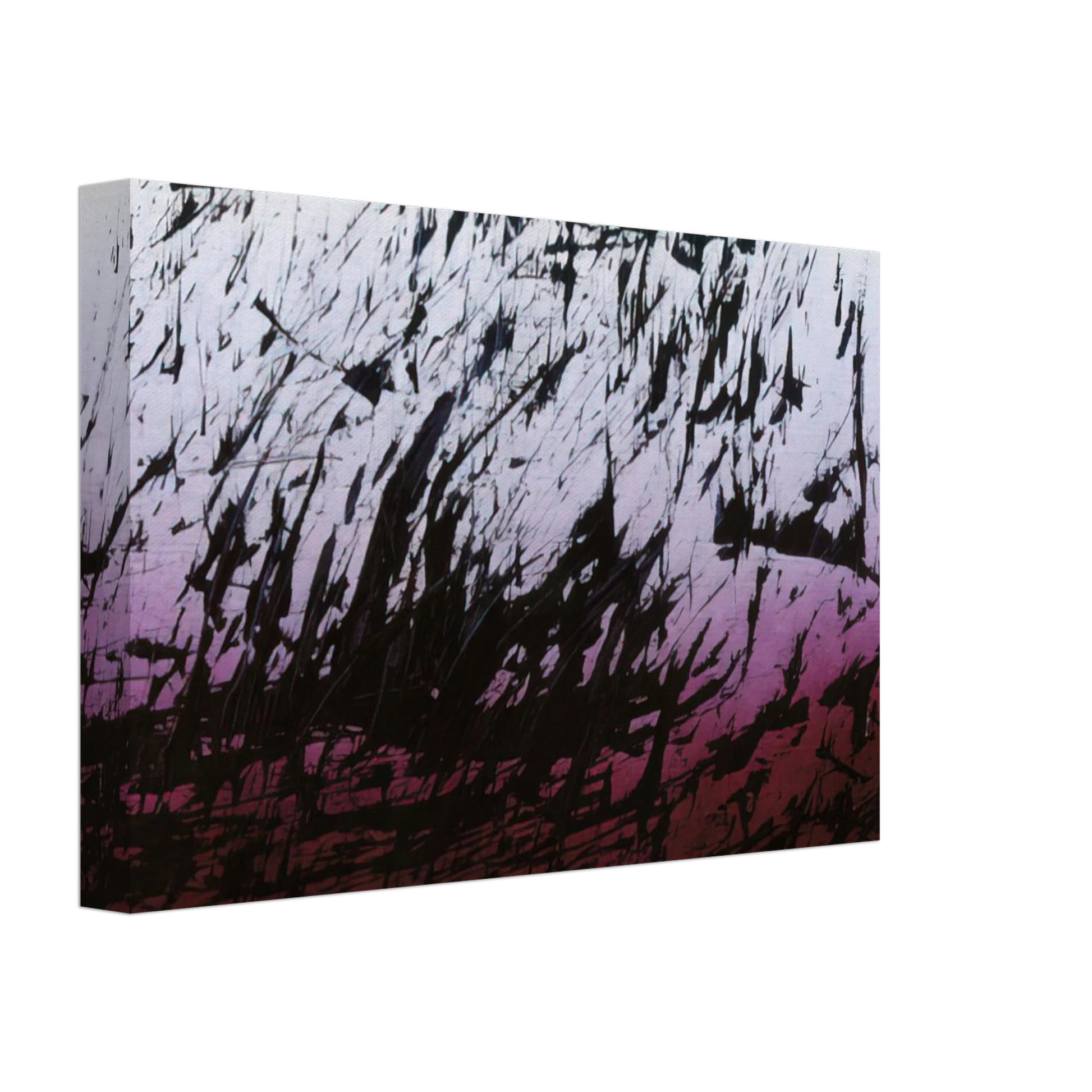 Hans Hartung - Untitled T1982-H12 - 1982 Canvas - 40x60 cm / 16x24 inches-canvas