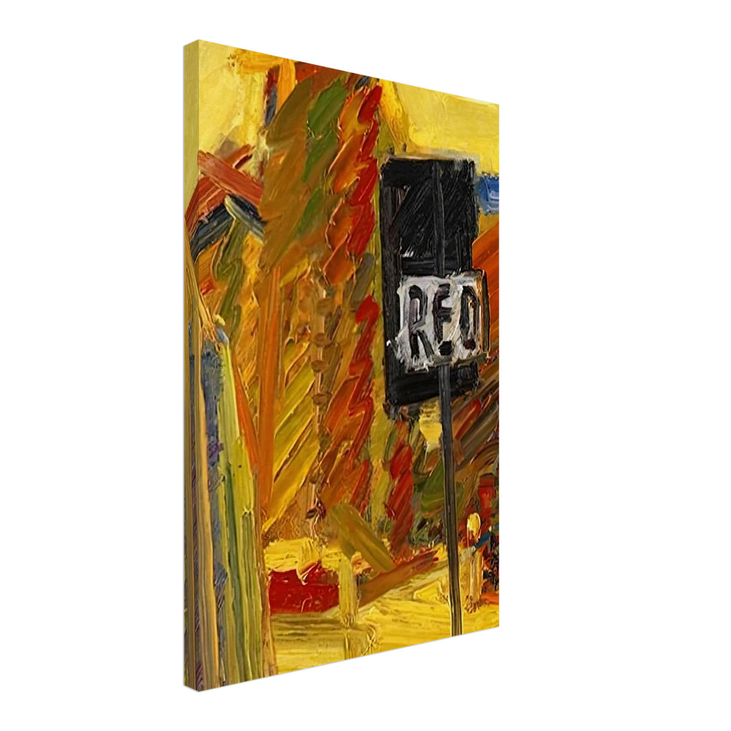 Frank Auerbach - TOWER BLOCKS Canvas - 40x60 cm / 16x24 inches-canvas