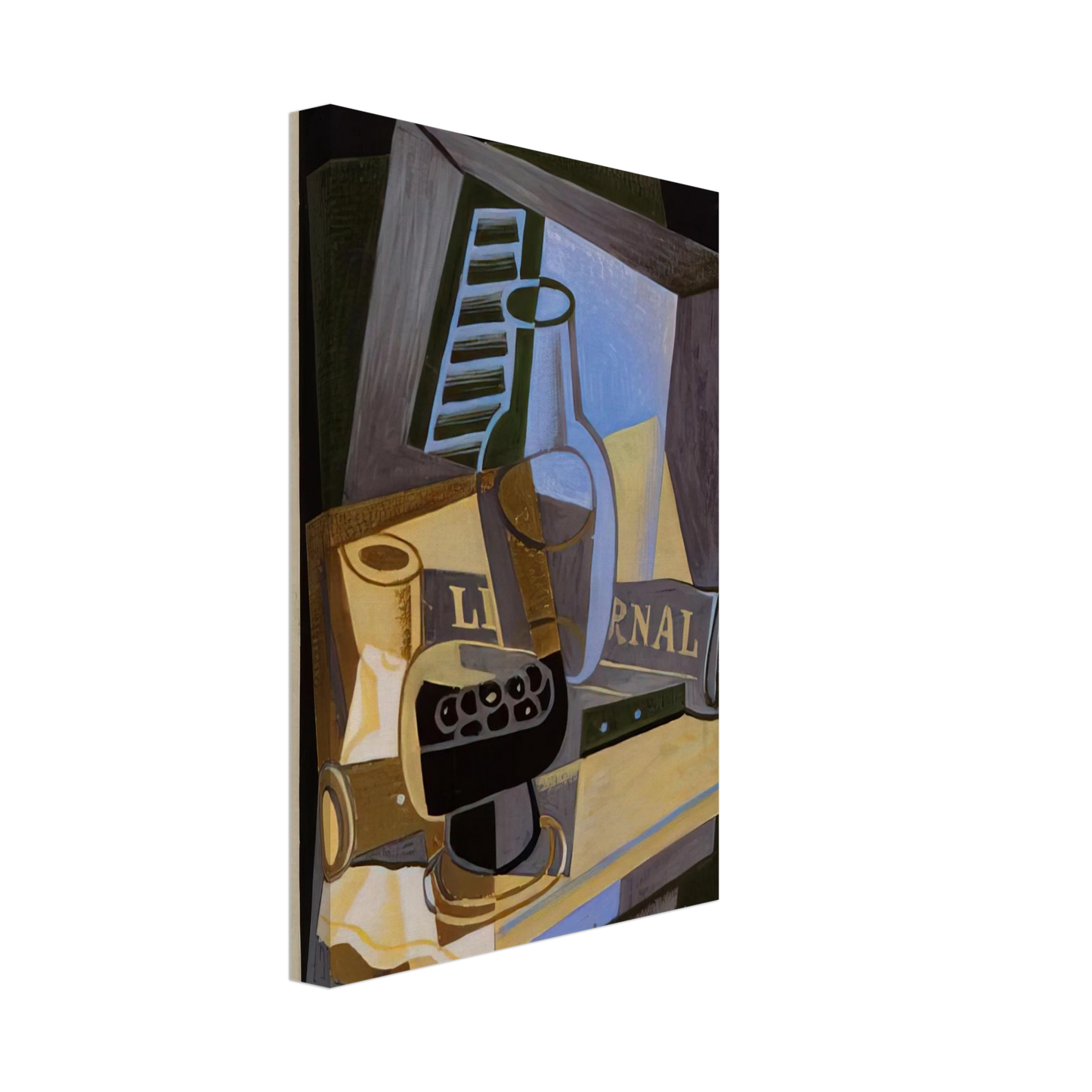 Juan Gris - STILL LIFE IN FRONT OF THE WIINDOW 1922 Canvas - 40x60 cm / 16x24 inches-canvas