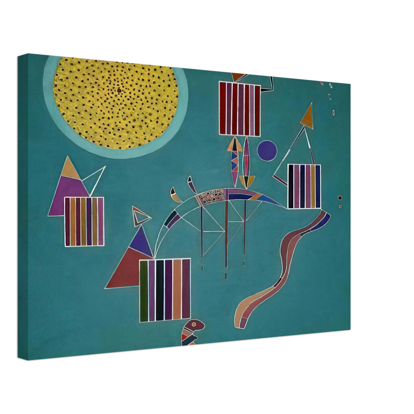 Wassily Kandinsky - INTIME MESSAGE 1942 Canvas - 40x60 cm / 16x24 inches-canvas