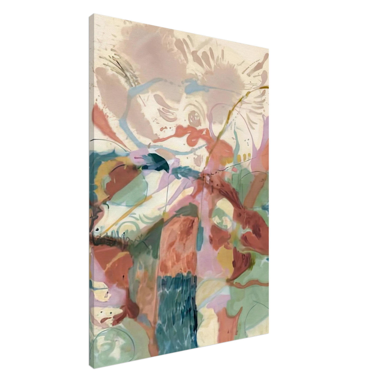 Helen Frankenthaler - Jacob's Ladder, 1957- Canvas - 20x30 cm / 8x12 inches-canvas