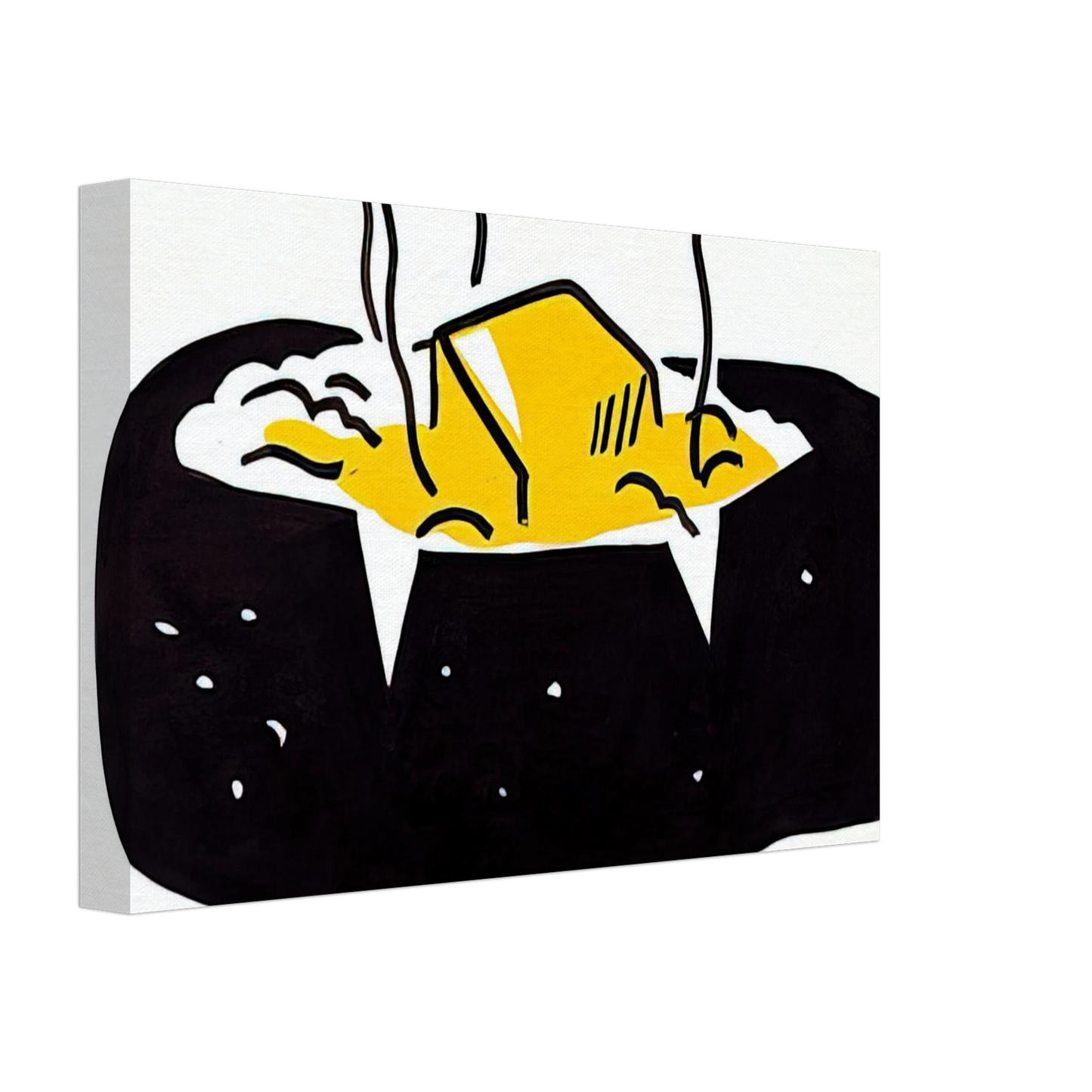 Roy Lichtenstein - BAKED POTATO 1962 1 Canvas - 40x60 cm / 16x24 inches-canvas