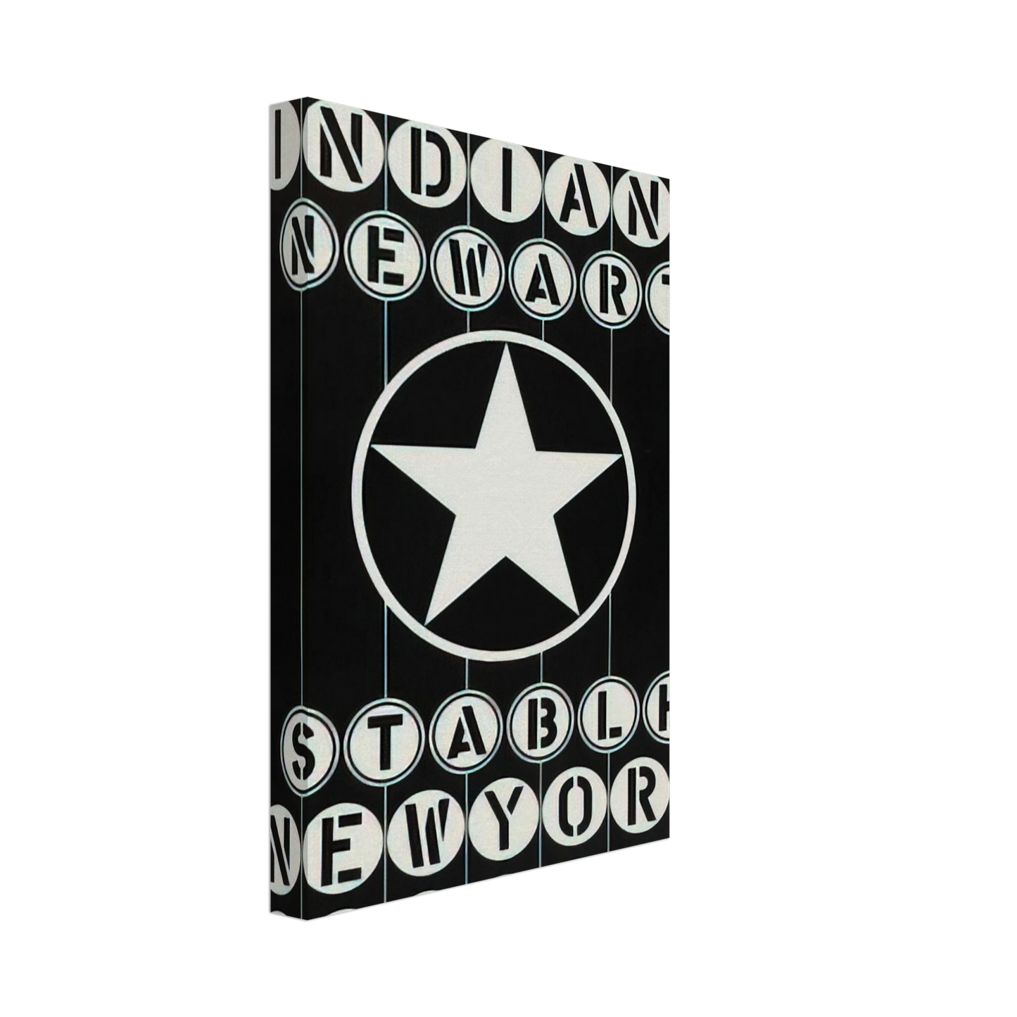 Robert Indiana - Robert Indiana, New Art, Stable New York Canvas - 70x100 cm / 28x40 inches-canvas