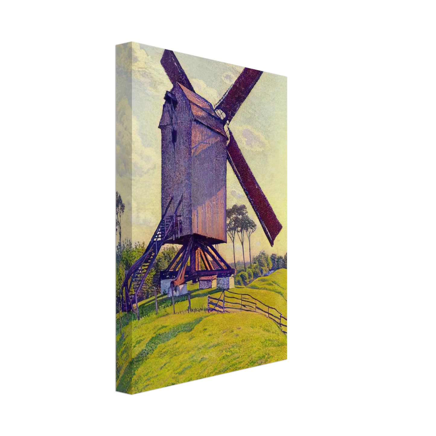 Theo van Rysselberghe - THE MILL AT KELF 1894 Canvas - 40x60 cm / 16x24 inches-canvas