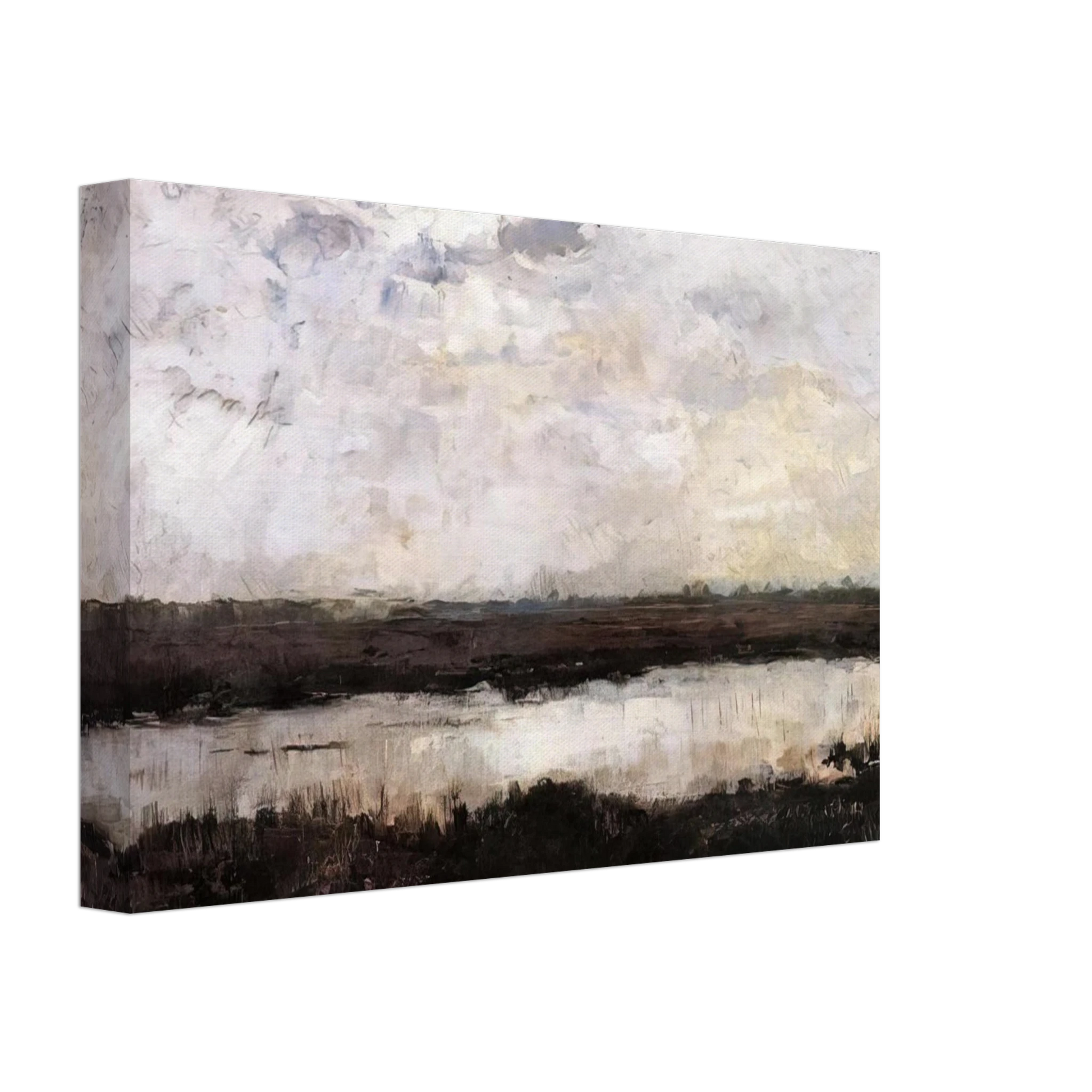 Theo van Rysselberghe - A POND IN CAMPINE 1884 Canvas - 70x100 cm / 28x40 inches-canvas