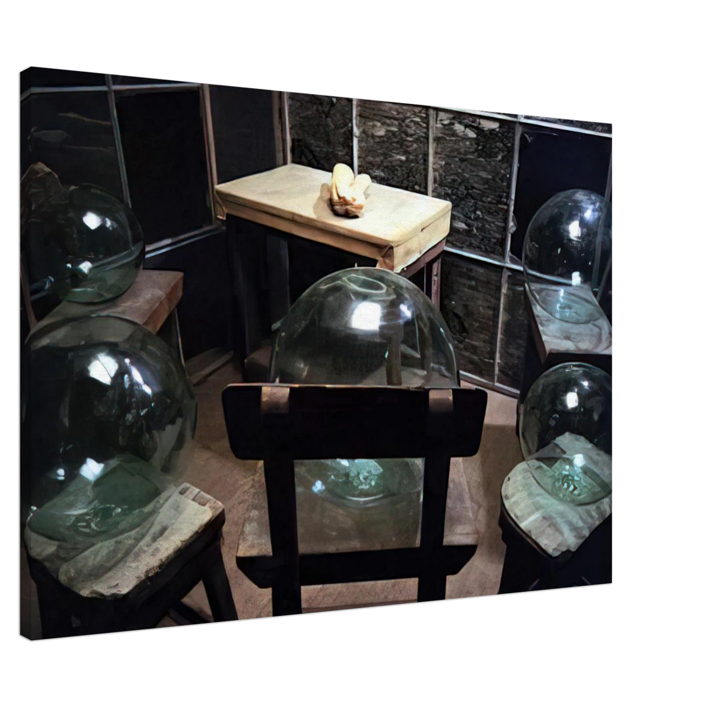 Louise Bourgeois - CELL GLASS SPHERES AND HANDS 1993 Canvas - 20x30 cm / 8x12 inches-canvas