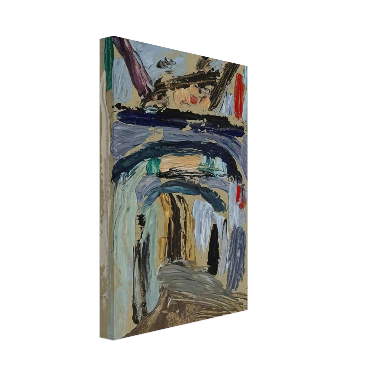 Gabriele Munter - GASSE MIT TORBOGEN Canvas - 40x60 cm / 16x24 inches-canvas