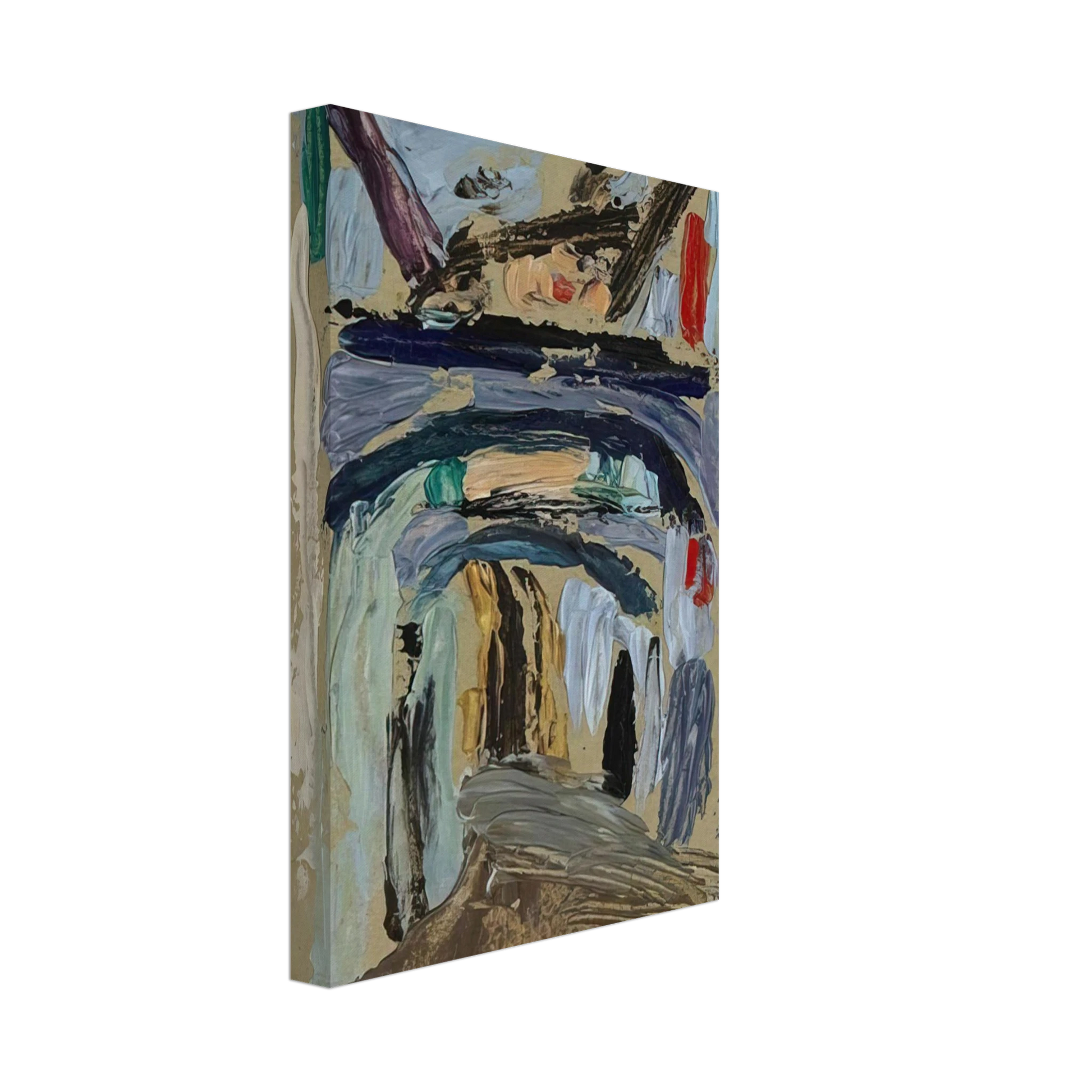 Gabriele Munter - GASSE MIT TORBOGEN Canvas - 40x60 cm / 16x24 inches-canvas