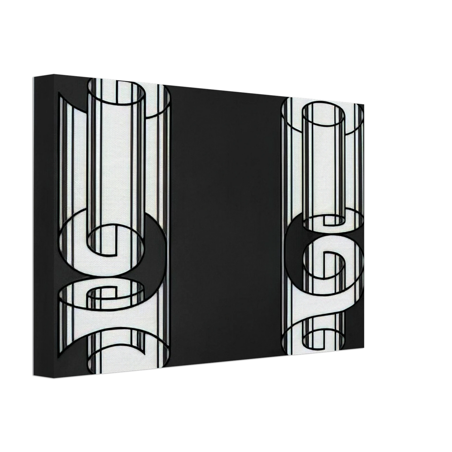 Josef Albers - ROLLED WRONGLY 1931 Canvas - 40x60 cm / 16x24 inches-canvas