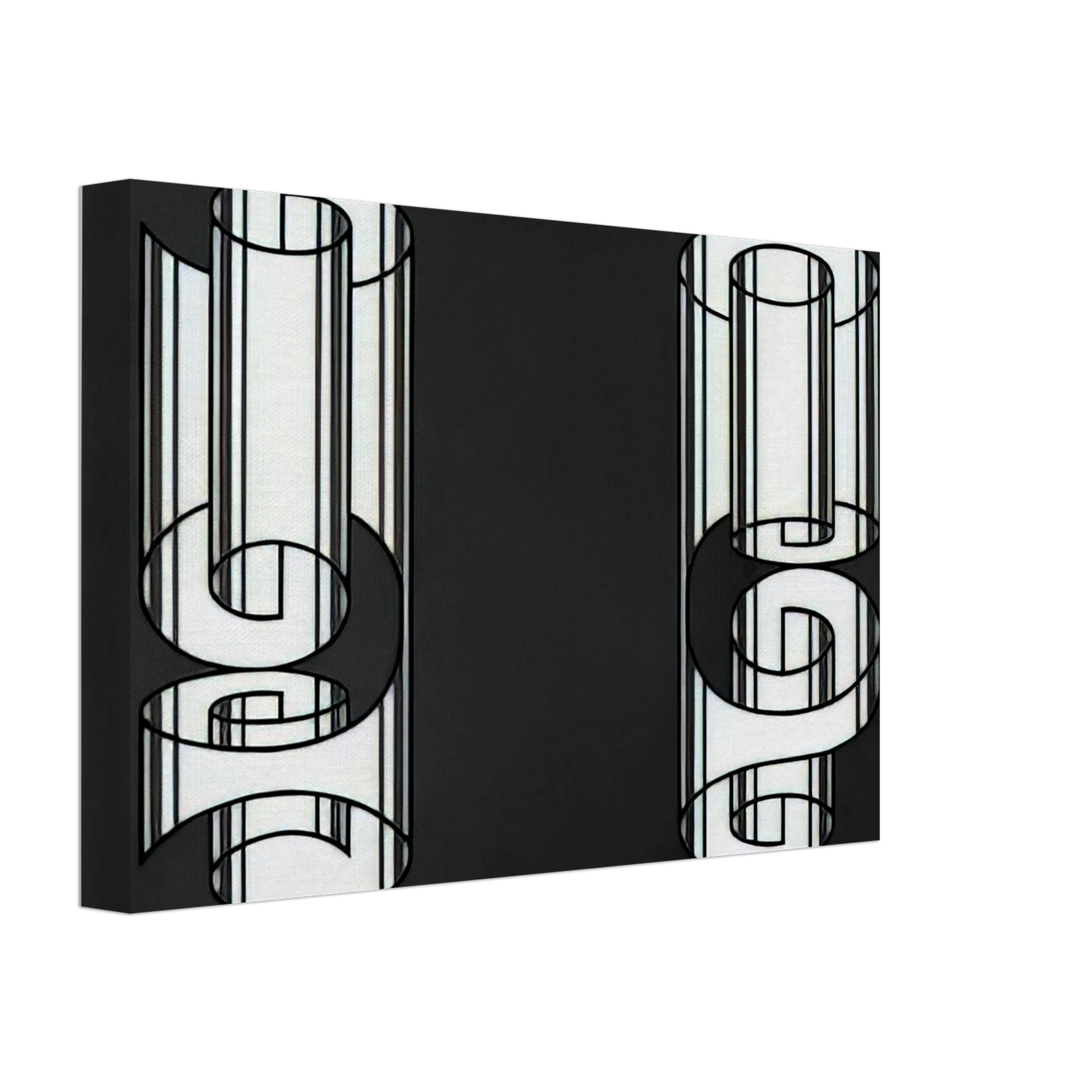 Josef Albers - ROLLED WRONGLY 1931 Canvas - 40x60 cm / 16x24 inches-canvas