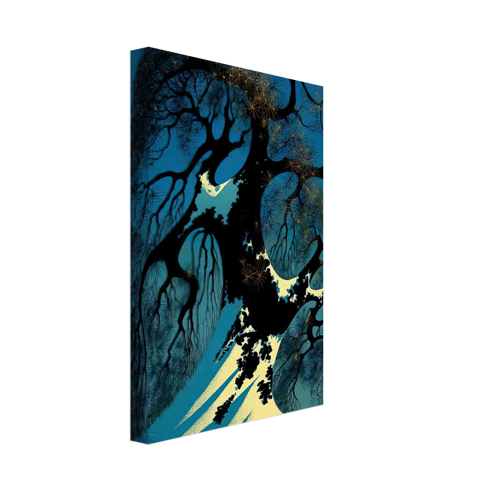 Eyvind Earle - Winter Bonsai Canvas - 70x100 cm / 28x40 inches-canvas