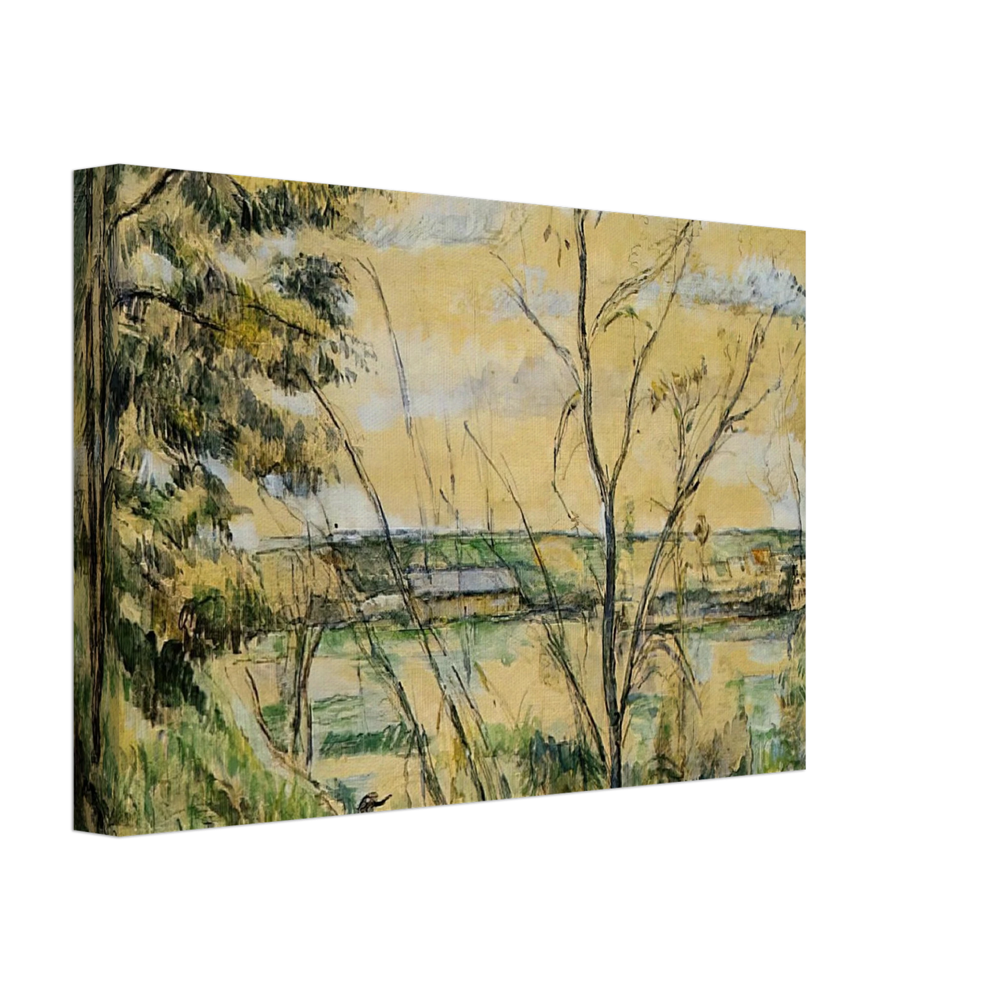 Paul Cezanne - The Oise Valley Canvas - 70x100 cm / 28x40 inches-canvas