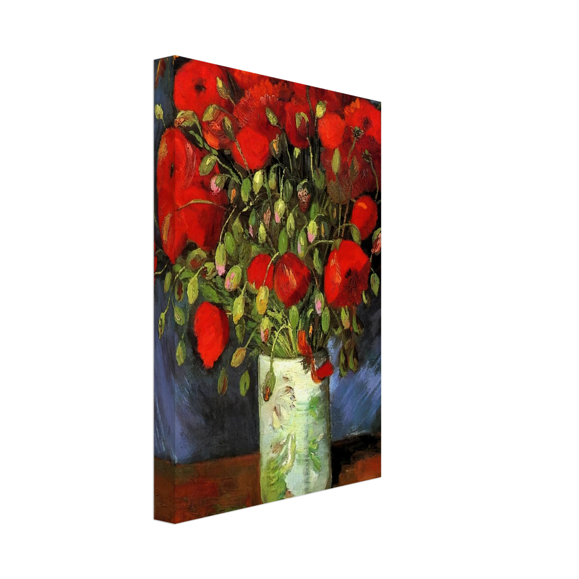 Vincent van Gogh - Vase with Red Poppies Canvas - 40x60 cm / 16x24 inches-canvas