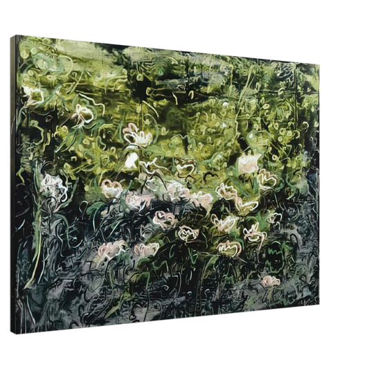 Mario Schifano - Acquatico - Art Informel Canvas - 20x30 cm / 8x12 inches-canvas