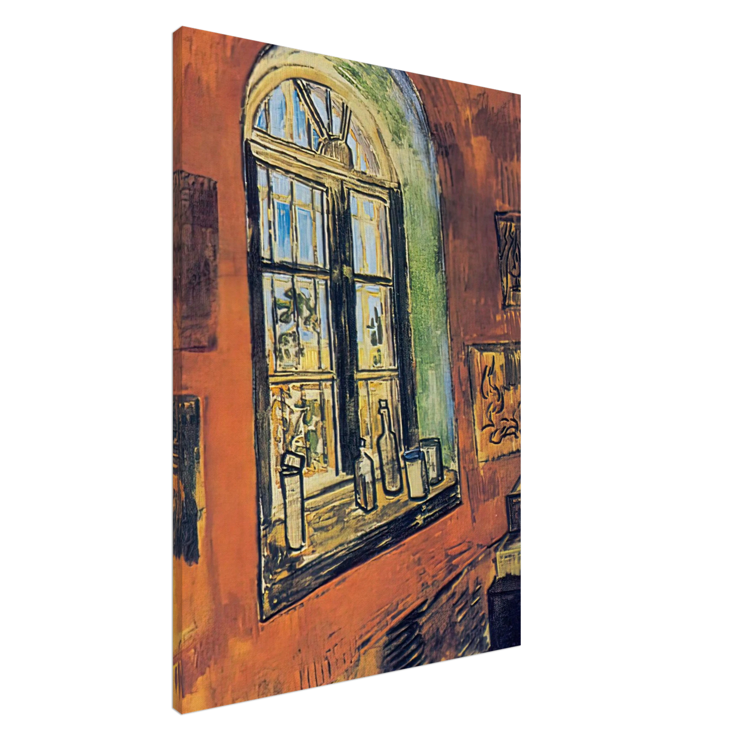 Vincent van Gogh - Window of Vincent's Studio at the Asylum Canvas - 20x30 cm / 8x12 inches-canvas