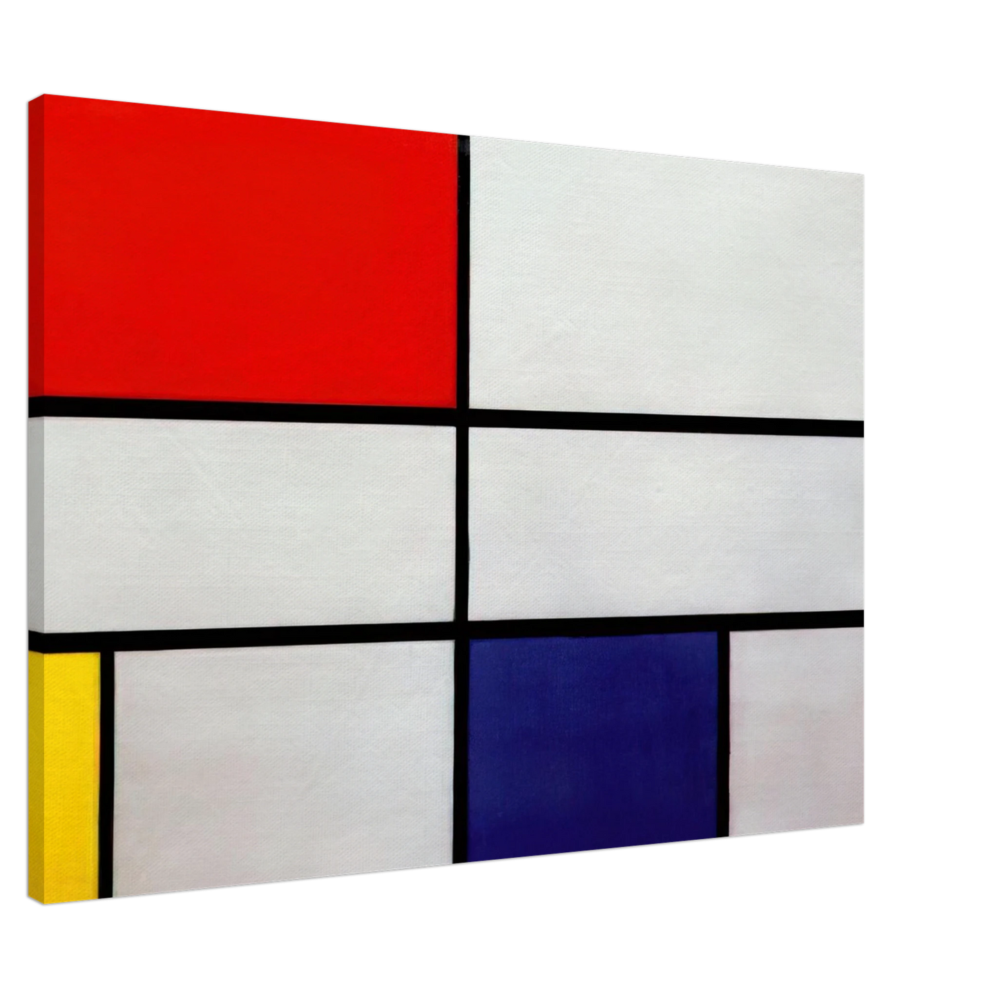 Piet Mondrian - Composition C No.III with Red, Yellow and Blue Canvas - 20x30 cm / 8x12 inches-canvas