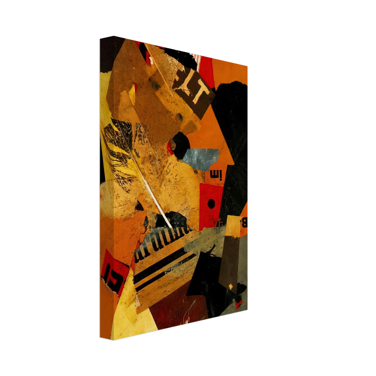 Kurt Schwitters - SOMETHING OR OTHER 1922 Canvas - 70x100 cm / 28x40 inches-canvas