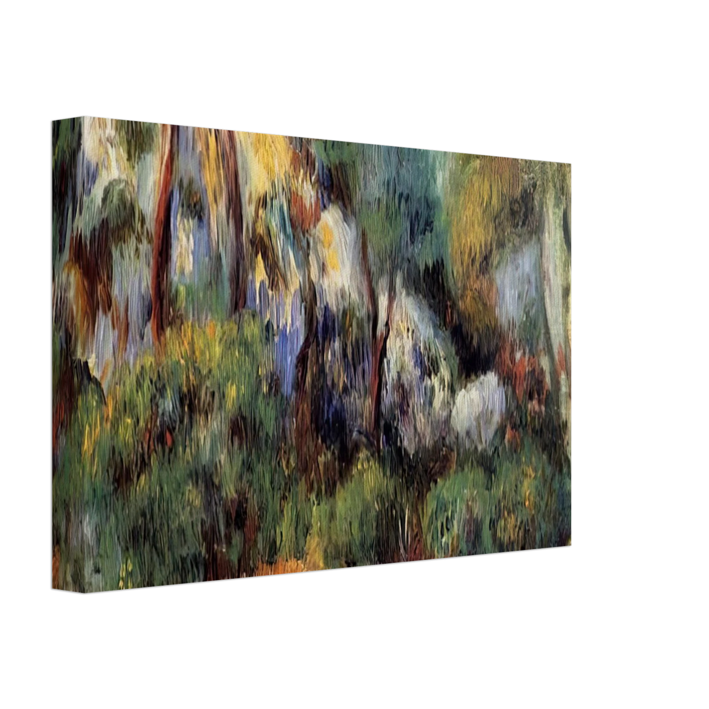 Pierre-Auguste Renoir - Purple Landscape Canvas - 40x60 cm / 16x24 inches-canvas
