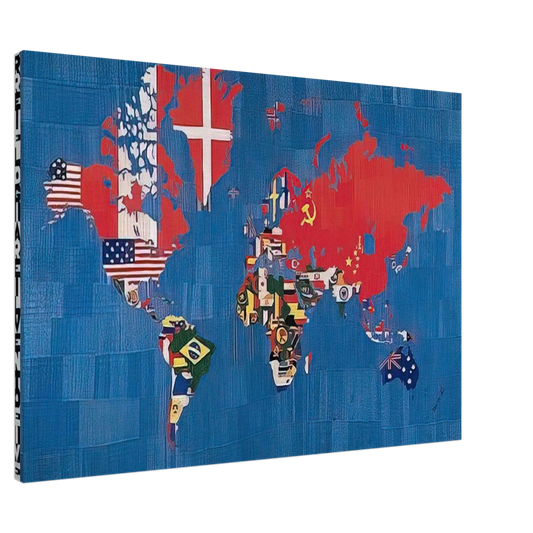 Alighiero Boetti - VORREI ELOGIARE IL VENTO E I VENTI CHE COLORANO Canvas - 20x30 cm / 8x12 inches-canvas