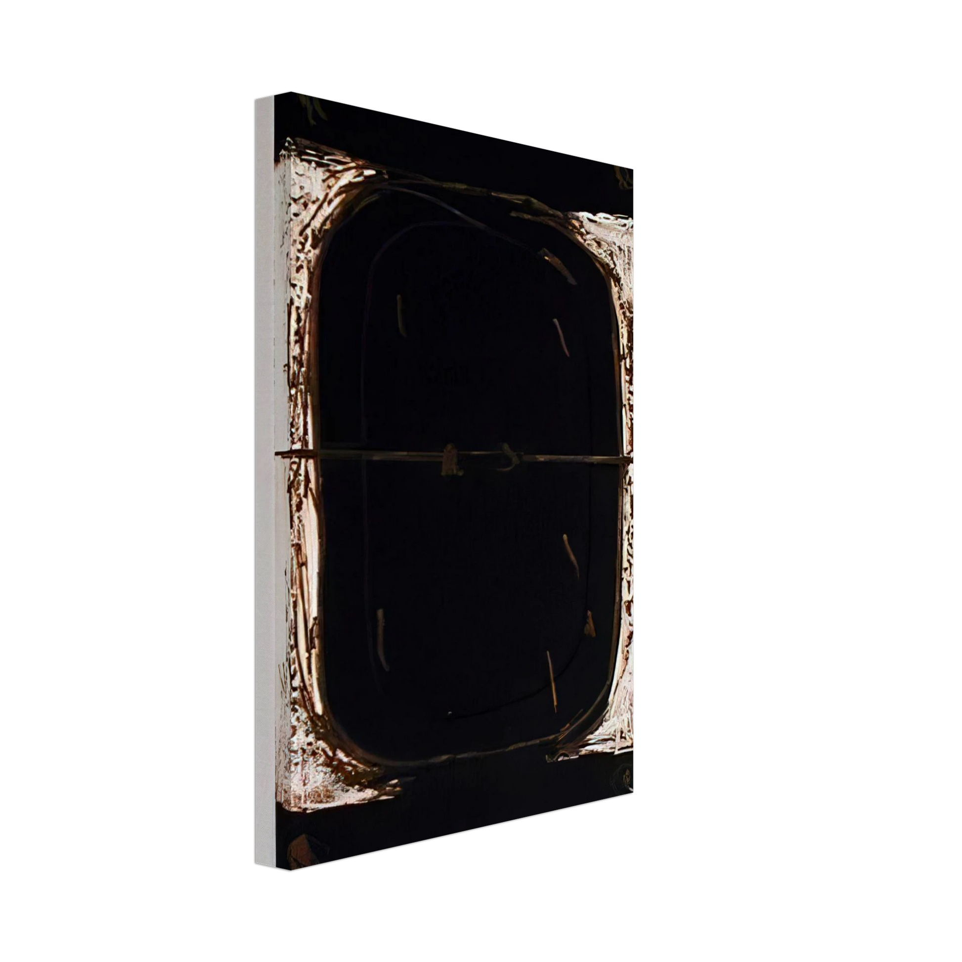 Antoni Tapies - ETCHING IN BROWN AND BURNT SIENNA 1962 Canvas - 40x60 cm / 16x24 inches-canvas