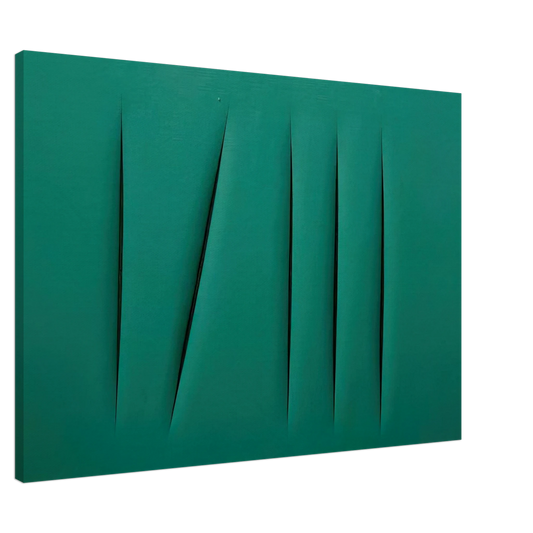 Lucio Fontana - Concept Spatial Canvas - 20x30 cm / 8x12 inches-canvas